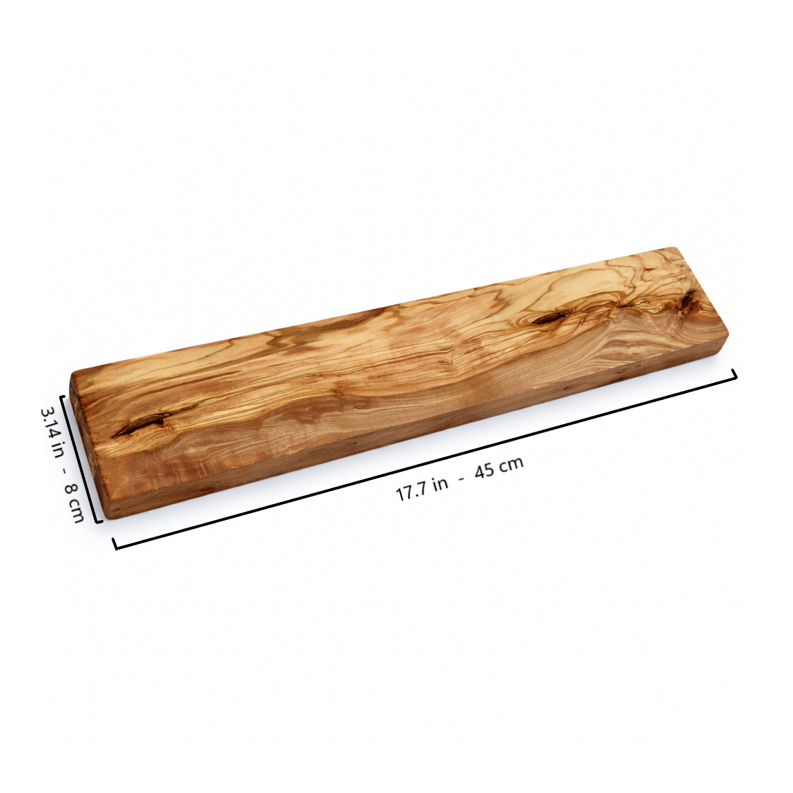 Live Edge Olive Wood Magnetic Knife Holder: Kitchen Decor